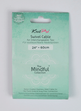 Load image into Gallery viewer, TEAL STEEL SWIVAL CABLE:35CM
